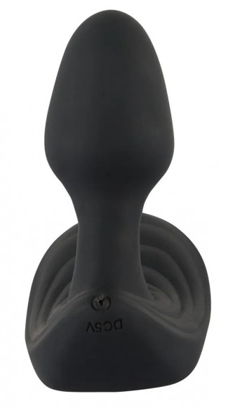 Черный вибростимулятор простаты Butt Plug с функцией расширения - 10,7 см. Черный вибростимулятор простаты Butt Plug с функцией расширения - 10,7 см.