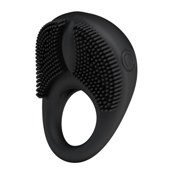 Вибрирующее эрекционное кольцо с щетинками Вибрирующее эрекционное кольцо с щетинками