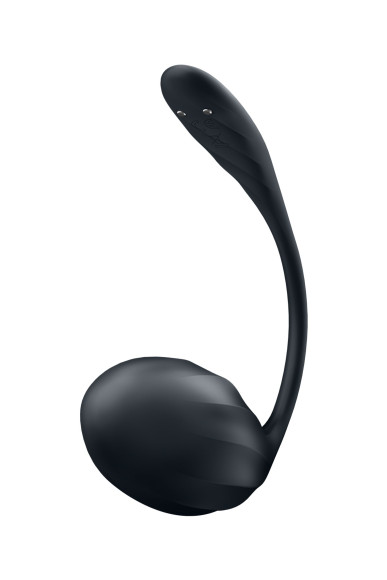 Черное виброяйцо Ribbed Petal с пультом ДУ Черное виброяйцо Ribbed Petal с пультом ДУ