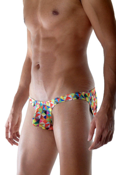 Яркие трусы-слипы с цветным геометрическим узором Яркие трусы-слипы с цветным геометрическим узором