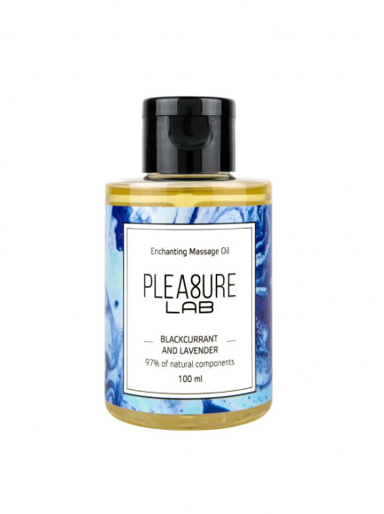 Массажное масло Pleasure Lab Enchanting с ароматом черной смородины и лаванды - 100 мл.