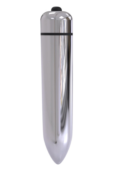 Черная анальная вибровтулка SINGLE SPEED DIAMOND PLUG - 9 см.