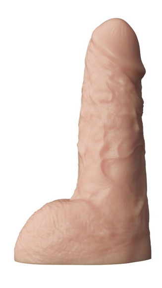 Телесный фаллоудлинитель с мошонкой Cock Next - 17 см.