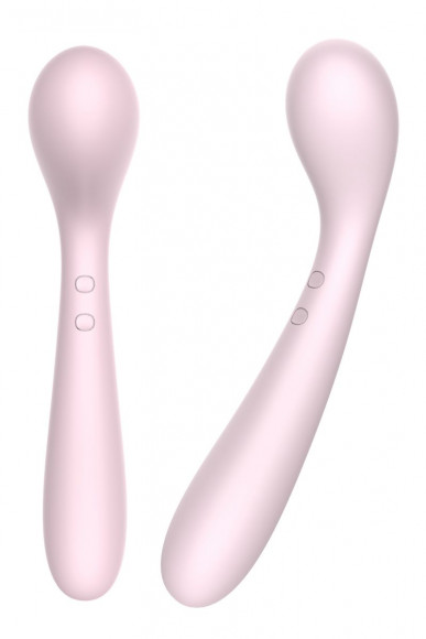 Розовый вибратор Baymax для G-стимуляции - 22 см.