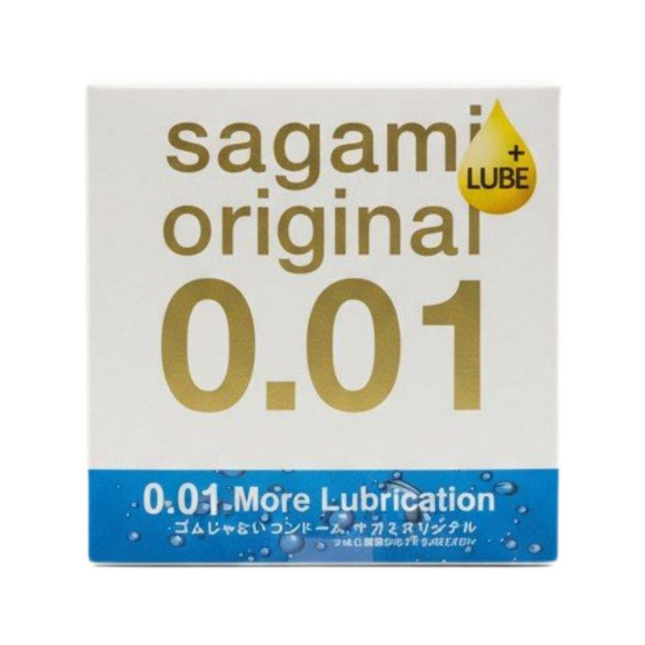 Увлажнённый презерватив Sagami Original 0.01 Extra Lub - 1 шт. Увлажнённый презерватив Sagami Original 0.01 Extra Lub - 1 шт.