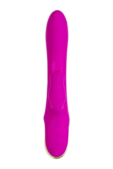 Лиловый тройной вибратор Trinny - 21,5 см.