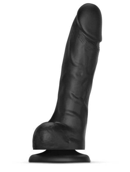 Черный фаллоимитатор Sliding Skin Realistic Dildo XL с подвижной кожей - 19 см. Черный фаллоимитатор Sliding Skin Realistic Dildo XL с подвижной кожей - 19 см.