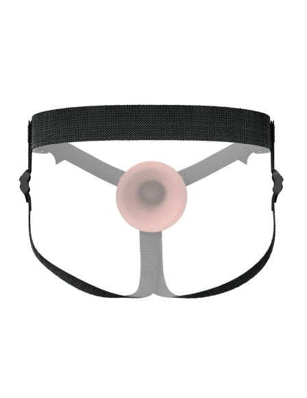 Телесный пустотелый фаллопротез 5’’ Hollow Silicone Strap-On - 14 см.