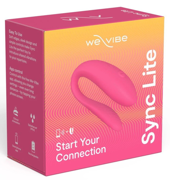 Розовый вибратор для пар We-Vibe Sync Lite Розовый вибратор для пар We-Vibe Sync Lite