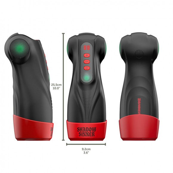 Интерактивный мастурбатор Raven с вакуумом, вибрацией и подсветкой