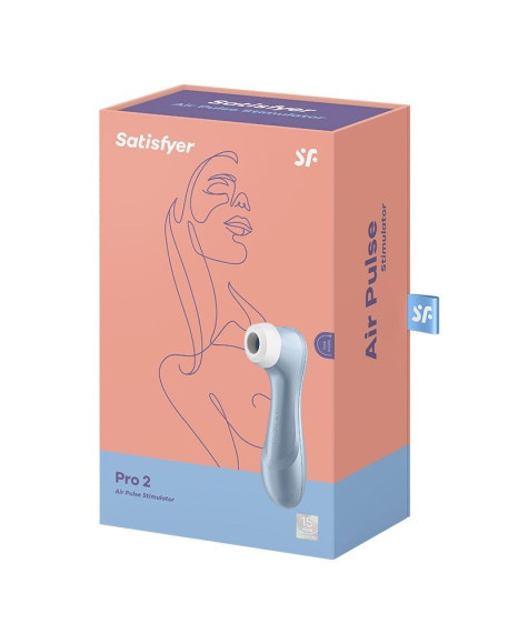 Голубой вакуум-волновой стимулятор клитора Satisfyer Pro 2 Голубой вакуум-волновой стимулятор клитора Satisfyer Pro 2