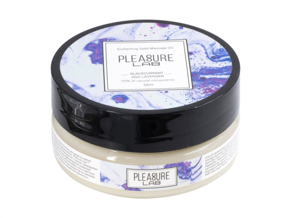 Твердое массажное масло Pleasure Lab Enchanting с ароматом черной смородины и лаванды - 50 мл. Твердое массажное масло Pleasure Lab Enchanting с ароматом черной смородины и лаванды - 50 мл.