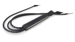 Черная кожаная плеть  Элегант 