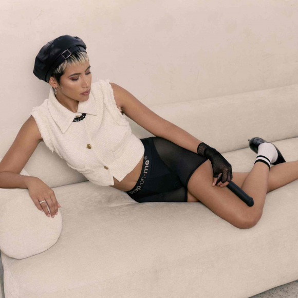 Трусики-шорты для фиксации насадок Strap-on-me Harness Lingerie Halo - size XS