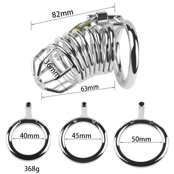 Серебристый мужской пояс верности «Клетка целомудрия № 3» Серебристый мужской пояс верности «Клетка целомудрия № 3»
