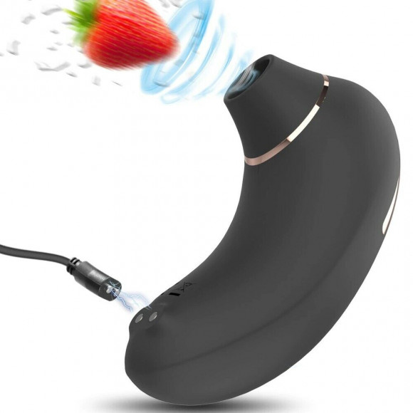 Черный клиторальный стимулятор Rita - 10,2 см. Черный клиторальный стимулятор Rita - 10,2 см.