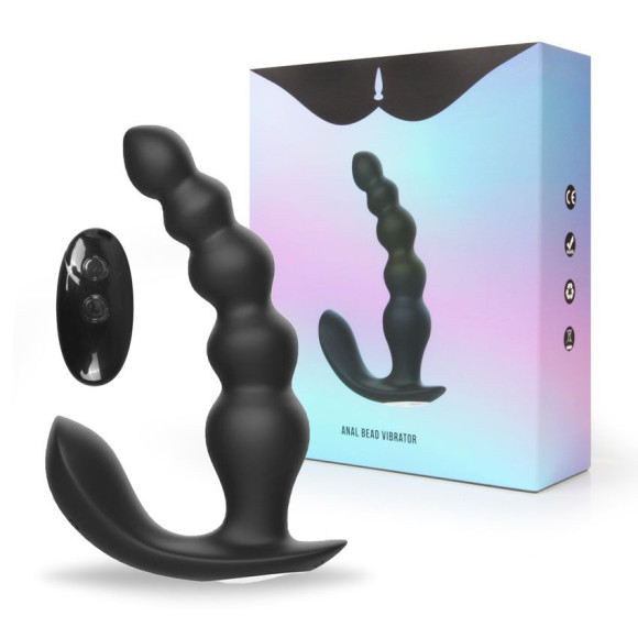 Черная анальная виброёлочка Anal Bead Vibrator с пультом ДУ Черная анальная виброёлочка Anal Bead Vibrator с пультом ДУ
