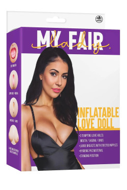 Телесная надувная секс-кукла с 3 любовными отверстиями