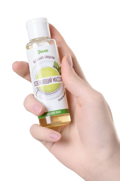 Масло для массажа «Освежающий массаж» с ароматом зеленого чая и мяты - 50 мл. Масло для массажа «Освежающий массаж» с ароматом зеленого чая и мяты - 50 мл.