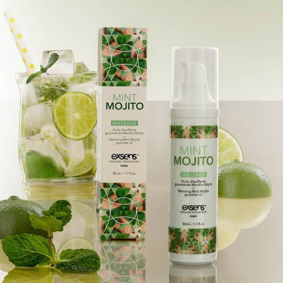 Разогревающее массажное масло с ароматом мохито Gourmet Mint Mojito - 50 мл. Разогревающее массажное масло с ароматом мохито Gourmet Mint Mojito - 50 мл.