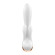 Белый вибратор-кролик Double Flex с двумя клиторальными отростками - 20,1 см. Белый вибратор-кролик Double Flex с двумя клиторальными отростками - 20,1 см.