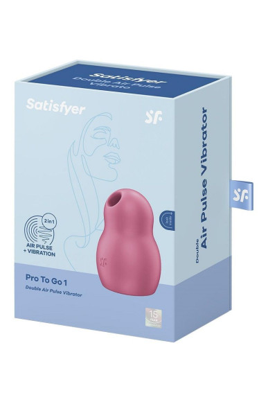 Малиновый вакуумный стимулятор клитора Satisfyer Pro To Go 1 Малиновый вакуумный стимулятор клитора Satisfyer Pro To Go 1