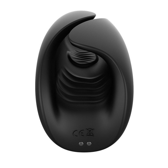 Черно-белый сквозной вибромастурбатор Hercules Черно-белый сквозной вибромастурбатор Hercules