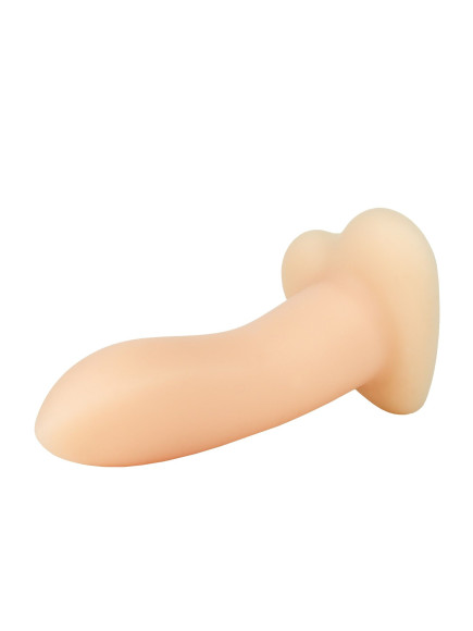 Телесный нереалистичный дилдо Emotional Plus - 13 см. Телесный нереалистичный дилдо Emotional Plus - 13 см.