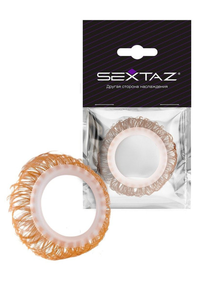 Эрекционное кольцо с бежевыми «ресничками» Эрекционное кольцо с бежевыми «ресничками»