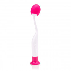 Изогнутый вибростимулятор с розовой виброголовкой Изогнутый вибростимулятор с розовой виброголовкой