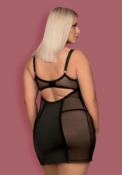 Облегающая сорочка Amallie с полупрозрачными вставками Облегающая сорочка Amallie с полупрозрачными вставками