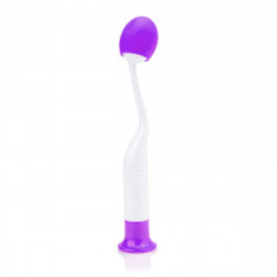Изогнутый вибростимулятор с фиолетовой виброголовкой Изогнутый вибростимулятор с фиолетовой виброголовкой
