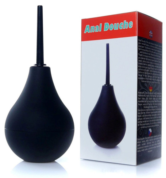 Черный интимный душ-спринцовка Черный интимный душ-спринцовка