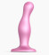 Розовая насадка Strap-On-Me Dildo Plug Curvy size M
