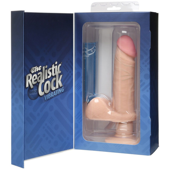 Вибромассажер-реалистик на присоске The Realistic Cock ULTRASKYN Vibrating 6”- 21,6 см. Вибромассажер-реалистик на присоске The Realistic Cock ULTRASKYN Vibrating 6”- 21,6 см.