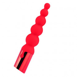 Красный вибратор-ёлочка Enamorment Ribbed Vibe - 18,2 см.