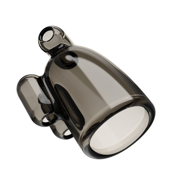 Дымчатая насадка-мастурбатор с вибрацией Vibrating Crystal Cap III Дымчатая насадка-мастурбатор с вибрацией Vibrating Crystal Cap III