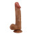 Карамельный фаллоимитатор-реалистик Buraq на присоске - 24 см.