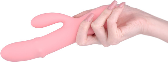 Розовый интерактивный вибратор-кролик Mora Neo с кольцом из бусин - 19,5 см. Розовый интерактивный вибратор-кролик Mora Neo с кольцом из бусин - 19,5 см.