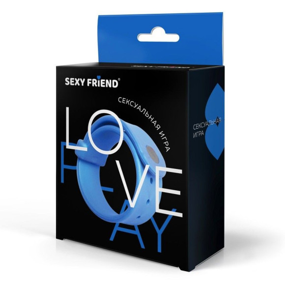 Голубой эрекционный ремешок-утяжка Голубой эрекционный ремешок-утяжка