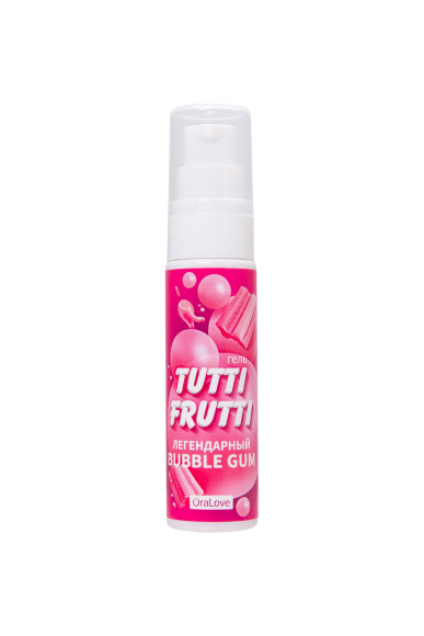 Интимный гель на водной основе Tutti-Frutti Bubble Gum - 30 гр. Интимный гель на водной основе Tutti-Frutti Bubble Gum - 30 гр.