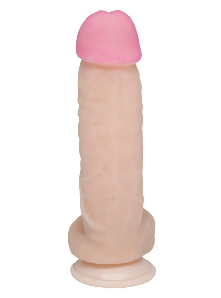 Крупный фаллоимитатор на присоске - 21,5 см. Крупный фаллоимитатор на присоске - 21,5 см.