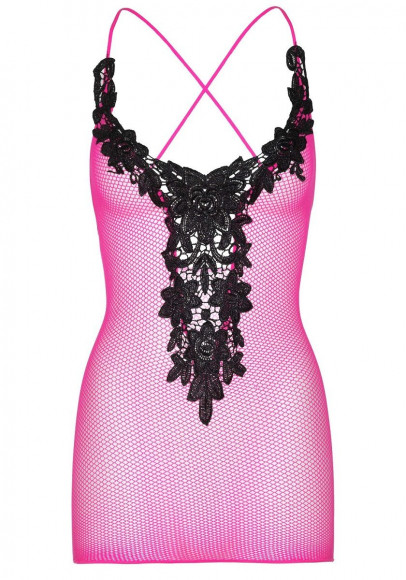 Ажурное мини-платье с кружевом Ажурное мини-платье с кружевом