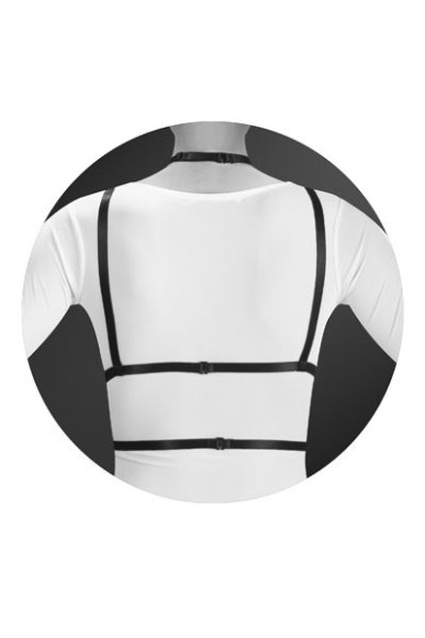 Черная упряжь на грудь Laura Черная упряжь на грудь Laura