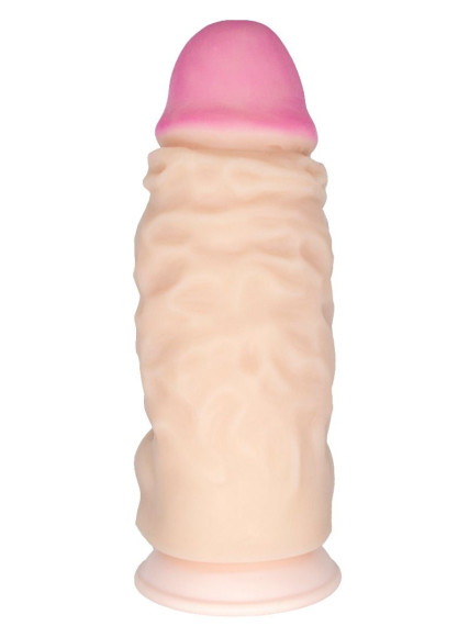 Телесный вибромассажер-супергигант - 33,5 см. Телесный вибромассажер-супергигант - 33,5 см.