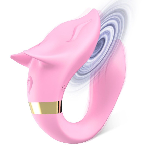 Розовый вибромассажер для пар с пультом дистанционного управления Розовый вибромассажер для пар с пультом дистанционного управления