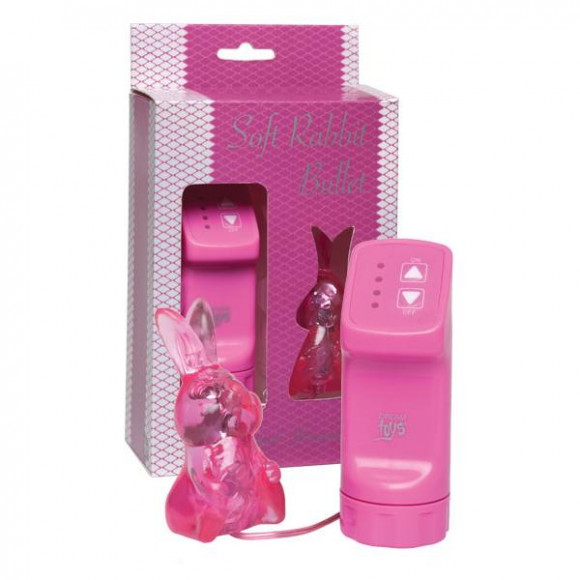 Розовый виброзайчик с выносным пультом управления Soft Rabbit Balls Розовый виброзайчик с выносным пультом управления Soft Rabbit Balls