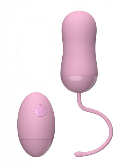 Розовое виброяйцо LULU WIRELESS REMOTE EGG с пультом ДУ