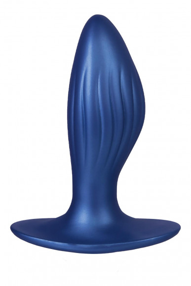 Синяя анальная пробка G Stuck Silicone Anal Plug - 12,5 см.