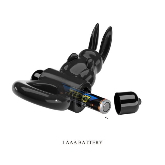 Черное эрекционное кольцо со стимулятором клитора в виде кролика Exciting ring Черное эрекционное кольцо со стимулятором клитора в виде кролика Exciting ring